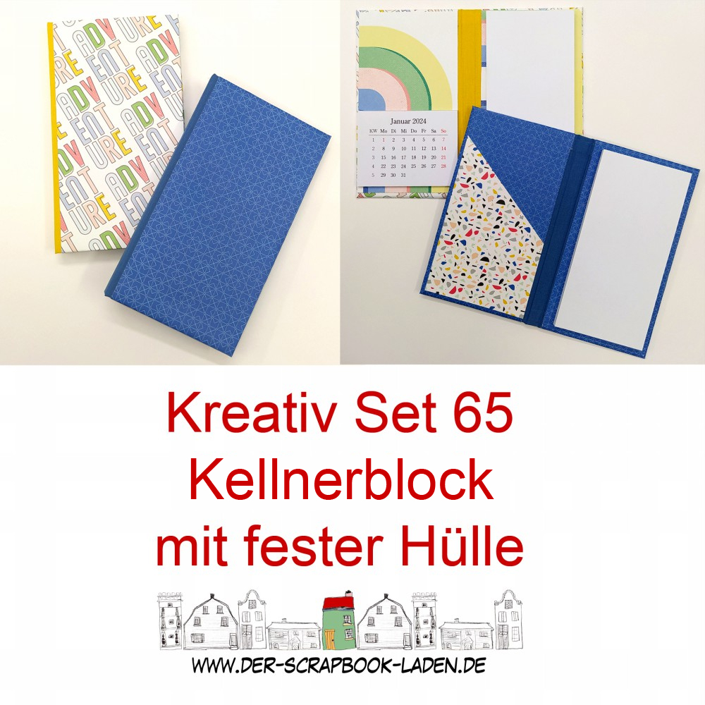 Kreativ Set 65 - Kellnerblock in fester Hülle